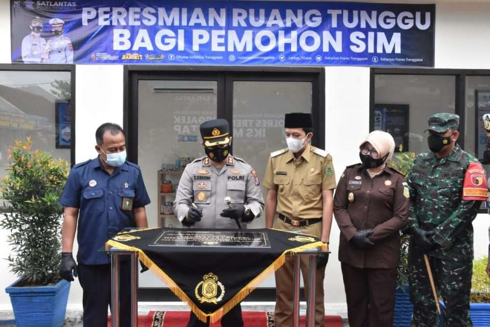 Pertama di Indonesia, Polres Trenggalek Launching Simetiks Mantap dan Visulalisasi Uji Praktik Sim