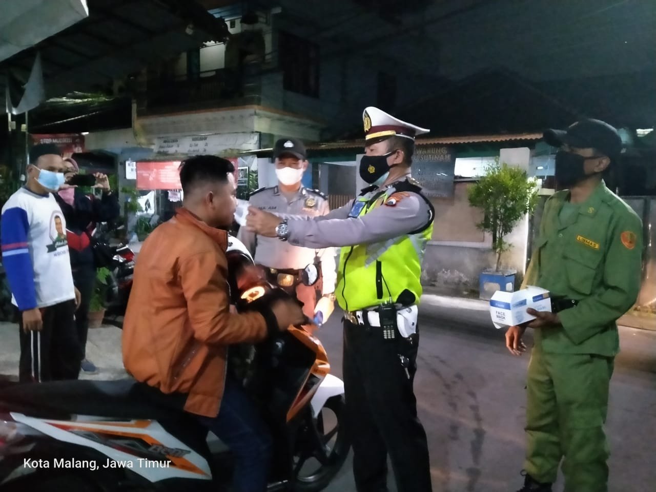 Hari ini Polresta Malang Kota Laksanakan Operasi Yustisi di Jl. Kerto Lowokwaru