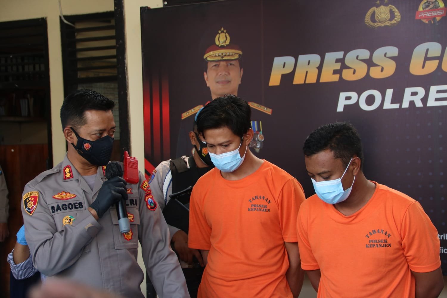 Polres Malang Ringkus 2 Pelaku Pencurian Besi Rel Kereta Api