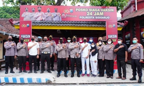 Polresta Sidoarjo Tambah Posko Siaga Vaksin 24 Jam, Ada di Krian dan Tanggulangin