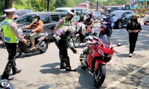 Polresta Malang Kota gencarkan operasi penindakan knalpot tidak standar (knalpot brong).