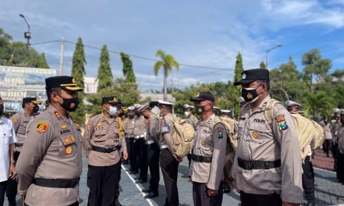 Pengamanan Pilkades Serentak 2022, Polres Probolinggo Gelar Serpas