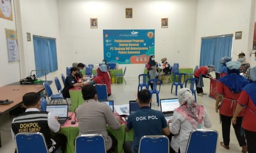 Percepatan Vaksin Booster, Polres Sumenep Gandeng PT. Tanjung Odi