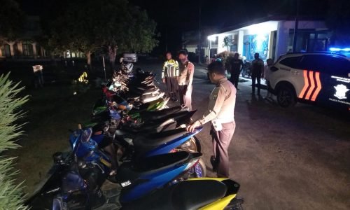 Antisipasi Balap Liar Satlantas Polres Pamekasan Gelar Operasi, 25 Unit Ranmor Diamankan