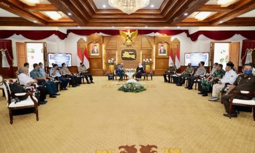 Forkopimda Jatim Ikuti Koordinasi Bersama Dewan Ketahanan Nasional Terkait Pemilu