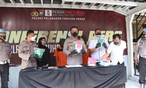 Polres Tanjung Perak Berhasil Gagalkan Peredaran 3,037 Kilogram Sabu di Surabaya, Dua Pelaku Diamankan