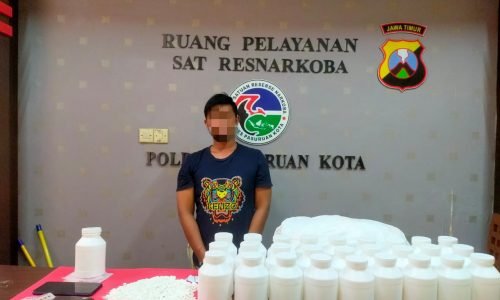 Polres Pasuruan Kota Berhasil Gagalkan Peredaran 28.980 butir Pil Koplo