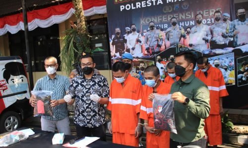 Polresta Malang Kota Ungkap Kasus Curanmor, Tiga Pelaku Berhasil Diamankan