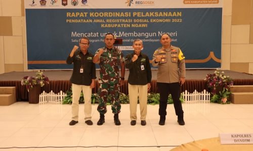 Kapolres Ngawi Hadiri Rakor Pelaksanaan Registrasi Sosial Ekonomi tahun 2022