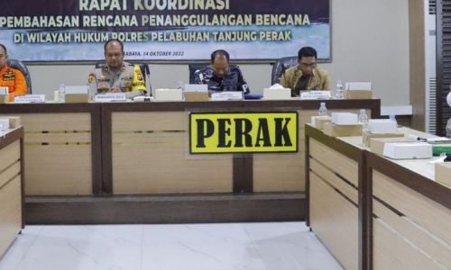 Hadapi Musim Hujan, Polres Tanjung Perak Siapkan Penanggulangan Bencana