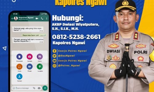 Kapolres Ngawi Sebar Nomor HP ke Publik demi Pelayanan Cepat Masyarakat