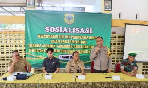 Perkuat Persatuan dan Kesatuan, Polres Bondowoso Sosialisasikan Wawasan Kebangsaan kepada Perangkat Desa