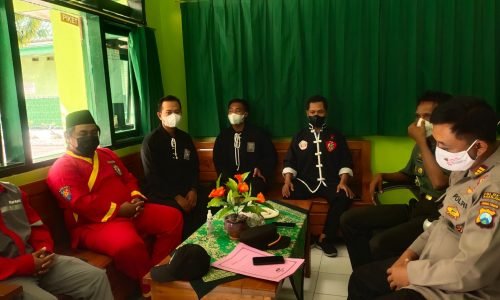 Pemantaban Harkamtibmas, Jajaran Polres Nganjuk Ajak Komunikasi Pengurus Perguruan