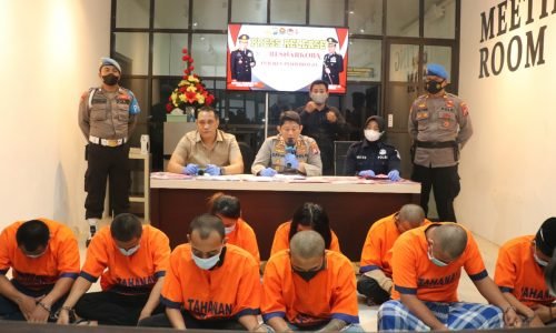 Polres Ponorogo Mengungkap 8 Kasus Narkoba, 10 Tersangka Berhasil Diamankan