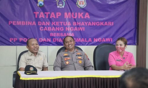 Tatap Muka Pembina dan Ketua Bhayangkari Cabang kepada PP Polri Ngawi