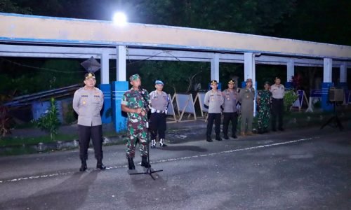 Ratusan Personel Gabungan Polres Kediri Optimalkan Patroli Cegah Konflik Pendekar Silat