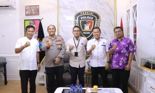 Jaga Kamtibmas, Kapolres Ngawi Terima Kunjungan Satgas Pertamina Madiun