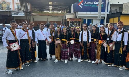 Ikut Carnaval dalam rangka Hut Bhayangkara ke 78 di Polda NTT, PEERMASNA Nagekeo turut andil wakilkan Polres Nagekeo.